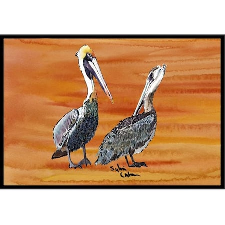 Carolines Treasures Carolines Treasures 8407-MAT Pelican Indoor Or Outdoor Mat - 18 x 27 in. 8407-MAT